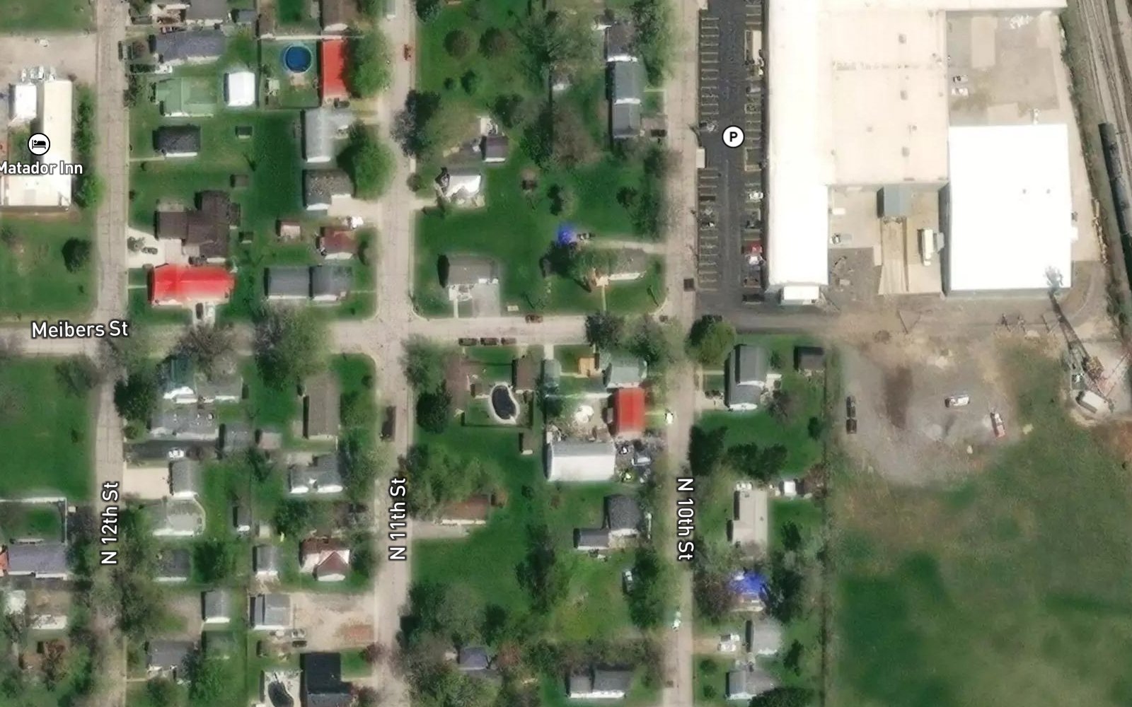 Aerial view of Decatur, IN